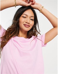 Розовая футболка из органического хлопка Vero moda