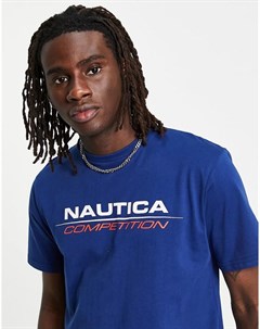 Темно синяя футболка с логотипом Vang Nautica competition