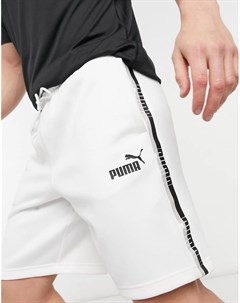 Белые шорты из политрикотажа Puma