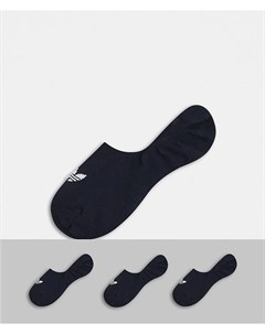 Набор из 3 пар низких спортивных носков черного цвета Adidas originals