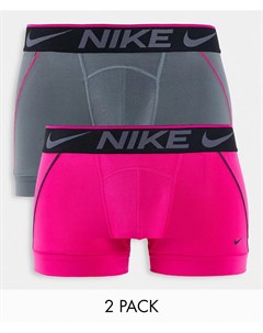 Набор из 2 боксеров брифов розового и серого цветов Breathe Micro Nike