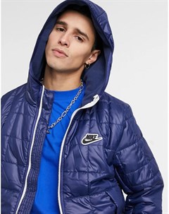 Темно синяя куртка с синтетическим наполнителем Nike