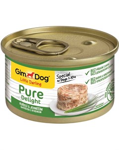 Консервы Pure Delight в желе для собак 85 г Цыпленок с ягненком Gimdog