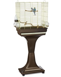 Клетка Camilla на колесах и подставке для птиц Д 50 х Ш 30 х В 57 см Золотой коричневый Imac