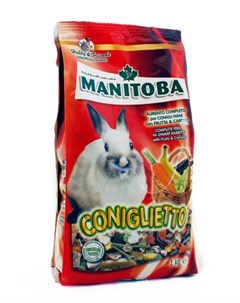 Корм Coniglietto для кроликов 1кг Фрукты Manitoba