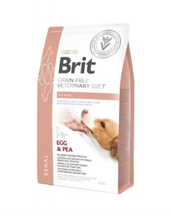 Сухой корм Veterinary Diet Dog Grain Free Renal при хронической почечной недостаточности для собак 2 Brit*