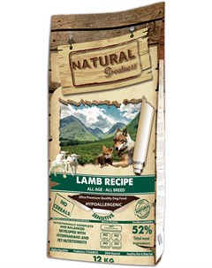 Сухой корм Lamb Recipe Sensitive для собак с чувствительным пищеварением 12 кг Ягненок Natural greatness