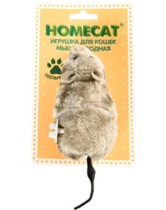 Игрушка мышь заводная игрушка для кошек 7 x 15 см Homecat