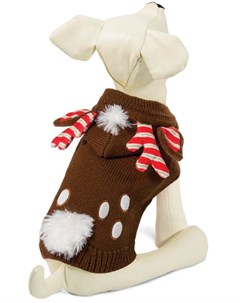 Свитер Рождественский олень коричневый для собак XL 40 см Триол
