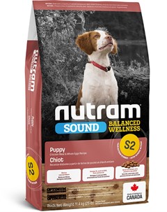 Сухой корм Sound Balanced Wellness S2 Natural Puppy Food для щенков 11 4 кг Nutram