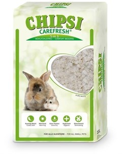 Наполнитель Chipsi CareFresh подстилка на бумажной основе для мелких домашних животных и птиц 10л бе Care fresh
