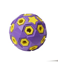 Игрушка Silver Series мяч звездное небо сиренево желтый для собак O 8 см Сиренево желтый Homepet