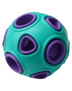 Игрушка Silver Series мяч бирюзово фиолетовый для собак O 7 5 см Бирюзово фиолетовый Homepet