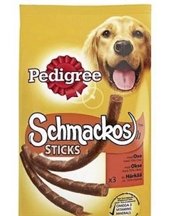 Лакомство Schmackos мясные палочки из говядины для собак 33 г Говядина Pedigree