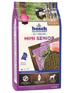Сухой корм Mini Senior для пожилых собак мелких пород 1 кг Bosch
