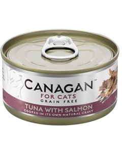 Консервы с тунцом и лососем для кошек и котят 75 г Canagan