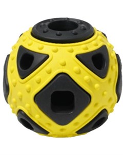 Игрушка Silver Series мяч фигурный черно желтый для собак O 6 4 x 5 9 см Черно желтый Homepet