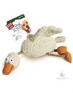 Игрушка Dog Toys Утка серая с пищалкой для собак 36 см Gigwi