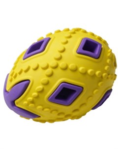 Игрушка Silver Series яйцо желто фиолетовое для собак 6 2 x 6 2 x 8 см Желто фиолетовый Homepet