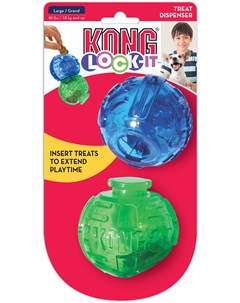 Игрушка Lock It мячи для лакомств для собак 2 шт Kong