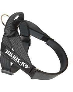 Шлейка Ремни Color Gray черный для собак средних пород 57 74 см Черный Julius-k9
