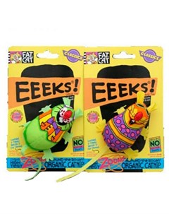 Игрушка мягкая Eeeks Cat Toy для кошек Нарядная мышка Fat cat