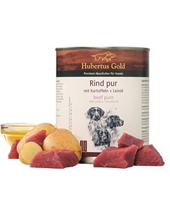Консервы говядина с картофелем для собак 800 г Говядина с картофелем Hubertus gold