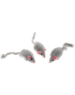 Игрушка Мышь цветная короткий мех для кошек 1 шт 5 см В Ассортименте Каскад
