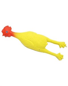 Игрушка Курица латекс для собак 24 см Желтый Каскад