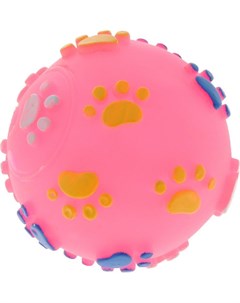 Игрушка Мяч Лапки резиновый для собак 9 см В Ассортименте Каскад