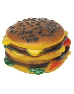 Игрушка Гамбургер резиновый для собак 7 5 см Желтый Каскад