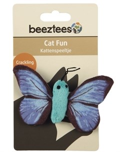 Игрушка Бабочка плюшевая для кошек 11см голубой Beeztees
