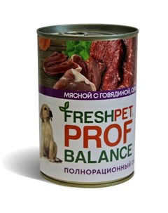 Консервы Profbalance с говядиной сердцем и рисом для щенков 410 г Говядина сердце и рис Фрешпет