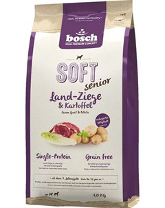 Сухой корм Soft Senior с козлятиной и картофелем для пожилых собак всех пород 1 кг Козлятина и карто Bosch