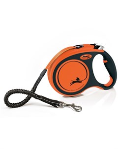Поводок рулетка Xtreme L лента для собак до 65 кг 5 м Оранжевый Flexi