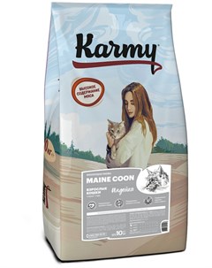 Сухой корм Main Coon Adult с индейкой для кошек породы Мэйн Кун 10 кг Индейка Karmy
