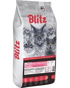 Сухой корм Sensitive Ягненок для кошек 10 кг Ягненок Blitz