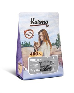 Сухой корм British Shorthair Kitten для беременных и кормящих кошек и котят в возрасте до 1 года 400 Karmy