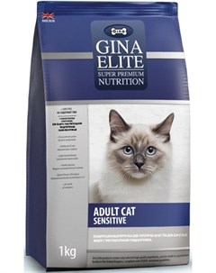 Сухой корм Elite Cat Sensitive для кошек с чувствительным пищеварением 15 кг Gina