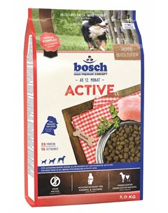 Сухой корм Active для активных собак 3 кг Bosch