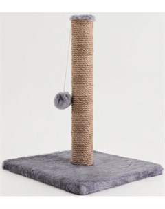 Когтеточка столбик Релакс с игрушкой для кошек 35 х 35 х 48 см Серый Petmil