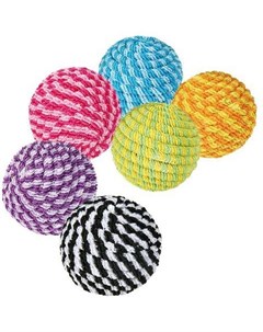 Набор Мячи спиральные игрушек для кошек ф 4 см 54 шт Trixie