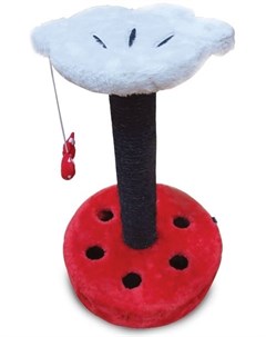 Когтеточка Minnie на подставке для кошек 30 х 30 х 47 см Красный чёрный Triol disney