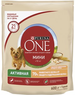 Сухой корм One Мини для активных собак 600 г Purina