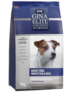 Сухой корм Elite Dog Белая рыба с рисом для собак 8 кг Белая рыба и рис Gina