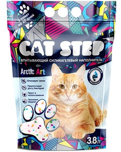 Наполнитель Arctic Art впитывающий силикагелевый для кошек 3 8 л 1 67 кг Cat step