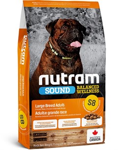 Сухой корм Sound Balanced Wellness S8 Large Breed Adult Dog Food для собак крупных пород 11 4 кг Nutram