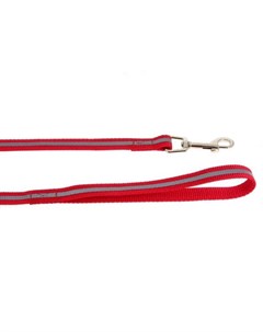 Поводок светоотражающий нейлон красный для собак 180 x 2 см Красный Каскад