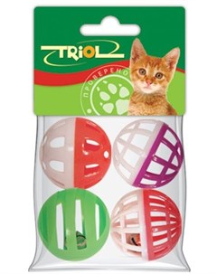 Набор игрушек XW0001 4 мяча для кошек O 40 мм Триол
