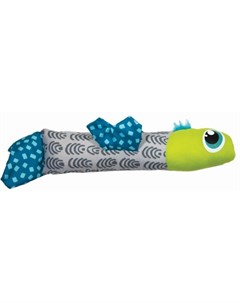 Игрушка Хрустящая рыбка с кошачьей мятой для кошек 33 см Серо синий Petstages